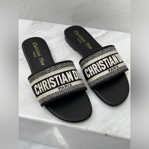 Christian Dior Dway Slides (Black)